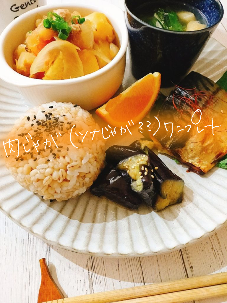 ツナでお手軽簡単！肉じゃが（？）ワンプレート【献立紹介】