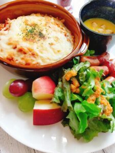 市販のパスタソースをアレンジ!!!パスタソースドリアのワンプレート【献立紹介】
