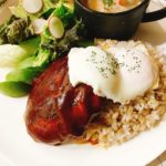 美味しいけど目玉焼き失敗した!!ハンバーグロコモコ風ワンプレート【献立紹介】